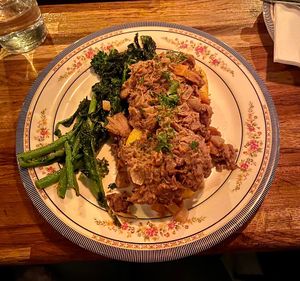 Chianti braised jackfruit   at DC Vegan in Washington