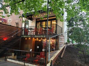 DC Vegan Cafe above, Botanical Bar Restaurant Below at DC Vegan in Washington