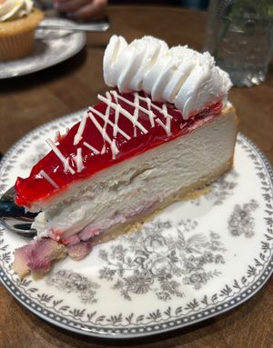 Raspberry cheesecake  at DC Vegan in Washington