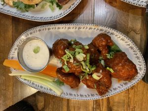 Cauliflower Wings (1/2 price on Wednesdays)  at DC Vegan in Washington