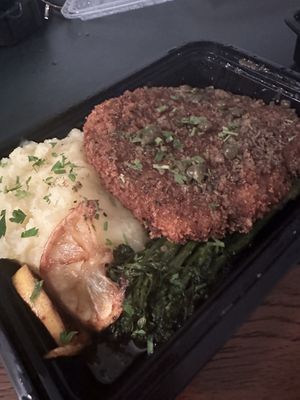 Chick’n piccata   at DC Vegan in Washington