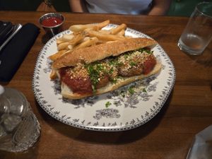 Chicken Parm sandwich at DC Vegan in Washington