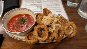 King trumpet calamari at DC Vegan in Washington