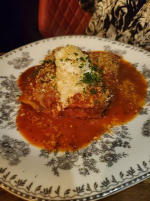 Lasagna at DC Vegan in Washington