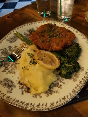 Chick'n Piccata at DC Vegan in Washington
