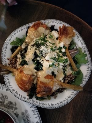 Artichoke bowl at DC Vegan in Washington