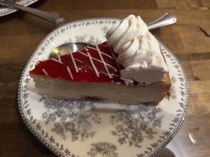 Raspberry cheesecake (GF)  at DC Vegan in Washington