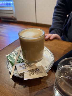 latte  at DC Vegan in Washington