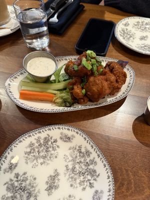 cauliflower wings (buffalo)  at DC Vegan in Washington