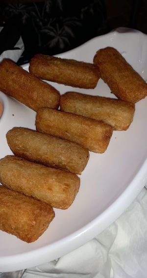 Yucca frittas  at Edelweiss Bar & Grill in Luquillo