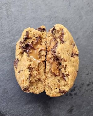 Biscoff cookie fyldt med Biscoff spread at Café Hygge in Horsens