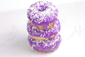 Ube coconut  at Joughnuts Doughnuts in Mississauga