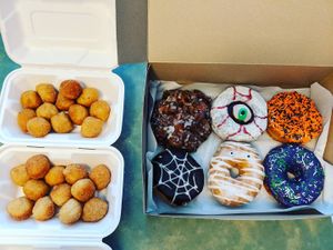 Halloween doughnuts! at Joughnuts Doughnuts in Mississauga
