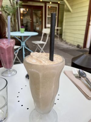 Banana coffee vegan milkshake  at Acorn Community Cafe in Eugene