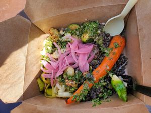 Vegetable Bowl at Acorn Community Cafe in Eugene