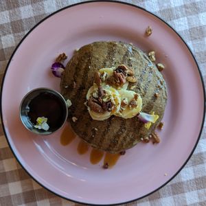 Banana Pancakes at Acorn Community Cafe in Eugene