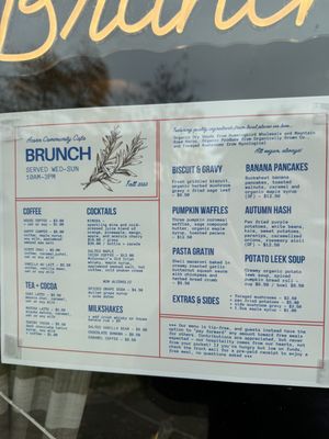   at Acorn Community Cafe in Eugene