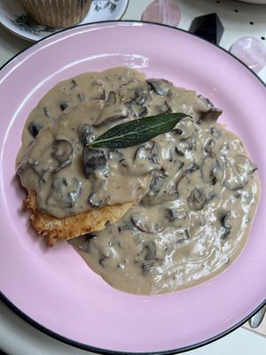 Biscuits and gravyy  at Acorn Community Cafe in Eugene