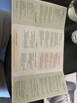 Menu winter  at Acorn Community Cafe in Eugene