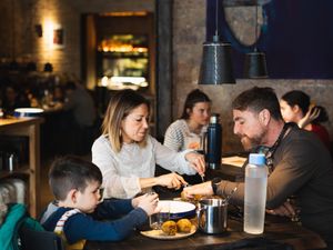 The restaurant at Fat Veggies in Barcelona