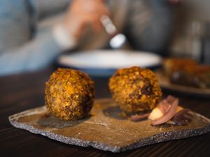 Croquetas at Fat Veggies in Barcelona