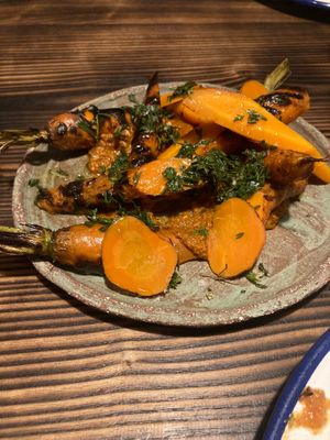 Carrot main dish at Fat Veggies in Barcelona