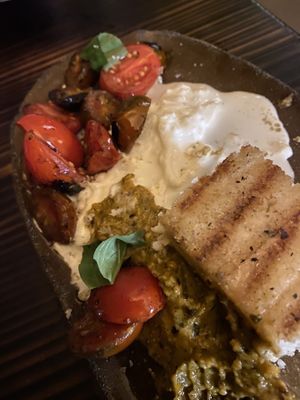 Polenta (not vegan) at Fat Veggies in Barcelona