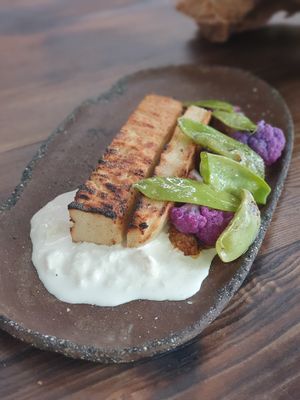 Polenta at Fat Veggies in Barcelona