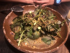 Aguachile de calabacines (spicy!!)  at Fat Veggies in Barcelona