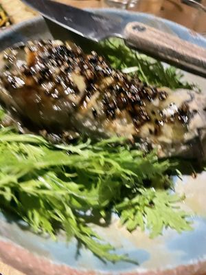 Eggplant  at Fat Veggies in Barcelona