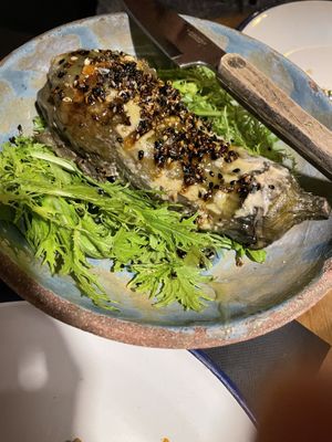 Eggplant  at Fat Veggies in Barcelona