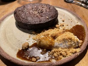 Brownie  at Fat Veggies in Barcelona