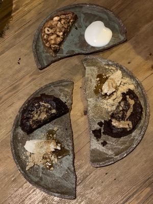 dessert - very nice tasting brownie!   at Fat Veggies in Barcelona