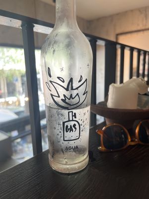 Agua 🔥   at Fat Veggies in Barcelona