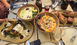 Main meals... at Fat Veggies in Barcelona