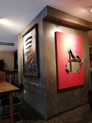 Decoration at Fat Veggies in Barcelona