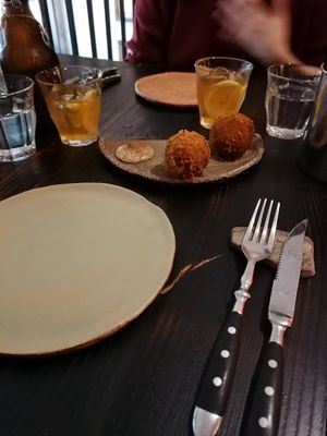 Cool cutlery setup at Fat Veggies in Barcelona