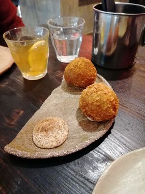 Croquettes at Fat Veggies in Barcelona