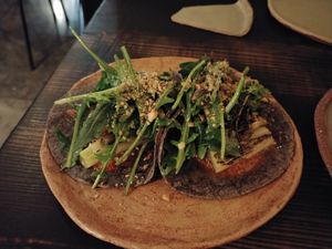 Tacos - super delicious! at Fat Veggies in Barcelona