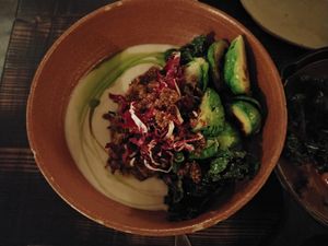 Kale Umami - tasty, a bit salty at Fat Veggies in Barcelona