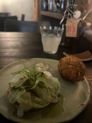 Krokette & Blini  at Fat Veggies in Barcelona