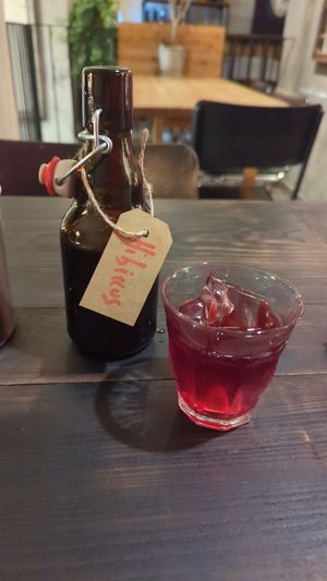 Hibiscus Kombucha at Fat Veggies in Barcelona