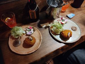 Entrants del menú degustació at Fat Veggies in Barcelona