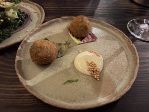 2 croquettes   at Fat Veggies in Barcelona