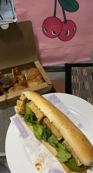 6x Wontons, tofu and avocado (remove Mayo and pate to be vegan)  at Rice Rice Baby in Mount Maunganui