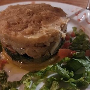 Escondidinho de mandioca at Osteria n.3 in Praia