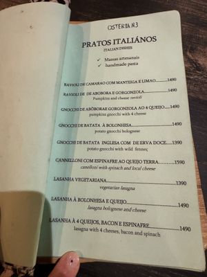   at Osteria n.3 in Praia