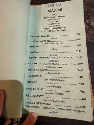   at Osteria n.3 in Praia