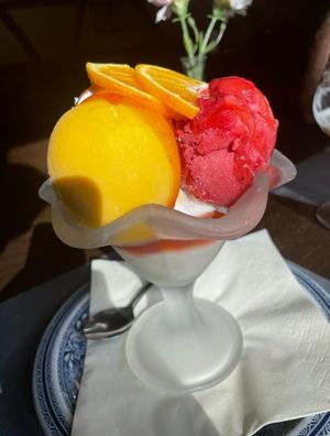 Toetje 😍 at Taverne La Gileppe in Jalhay