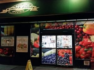 outside at Gary Null's Uptown Whole Foods in New York City